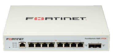 Fortinet FortiSwitch-108F-FPOE, Layer 2 FortiGate switch